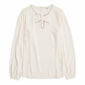 • J. Crew Factory • Jeweled Bow Top